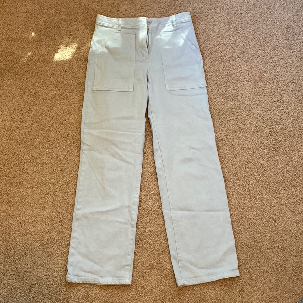 Aritzia light blue cargo pants